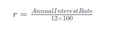 Rate of interest formula